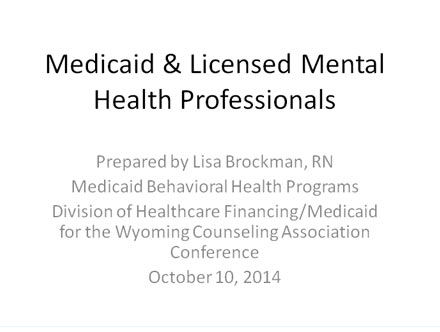 Medicaid-and-Licensed-Mental-Health-Professionals